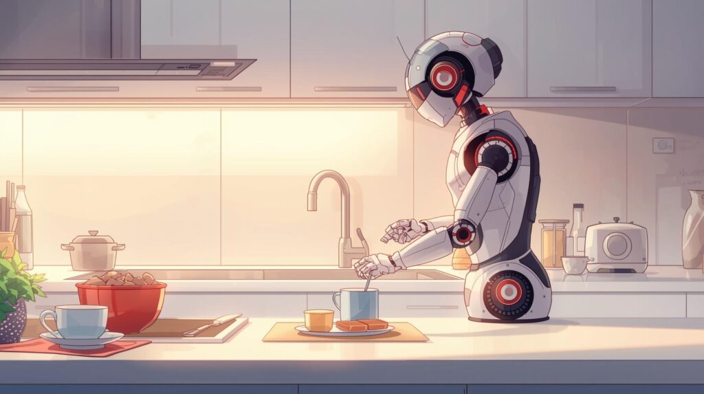 仕事：AIが単純作業を代行