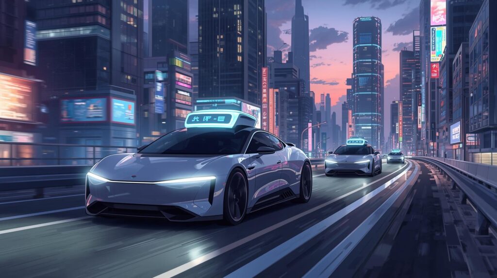 移動手段：自動運転車が当たり前に