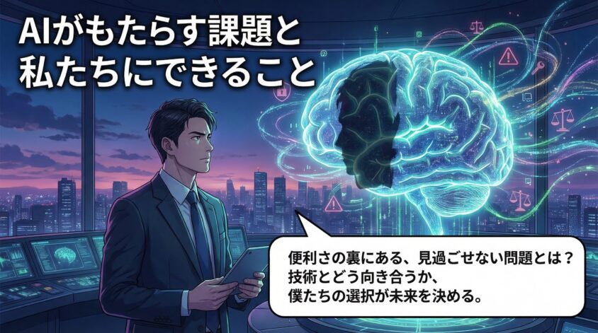 AIがもたらす課題と私たちにできること