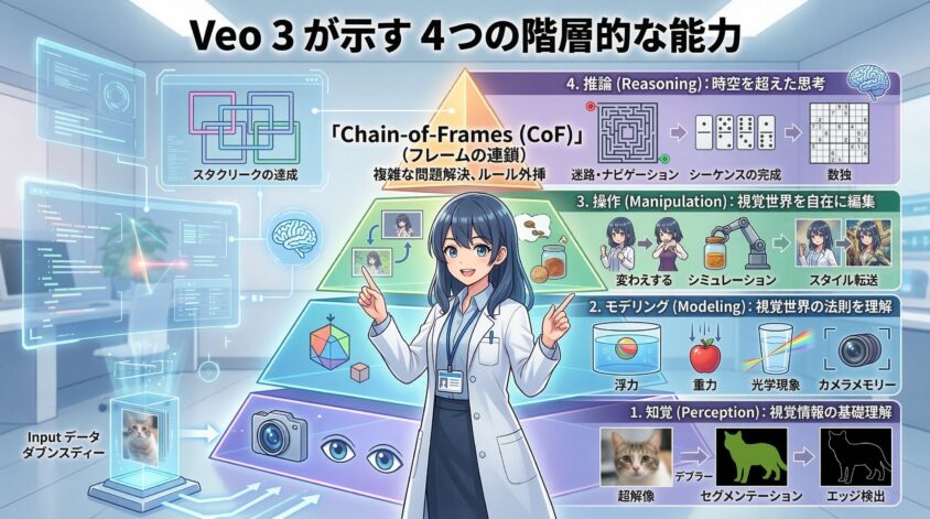 Veo 3が示す4つの階層的な能力