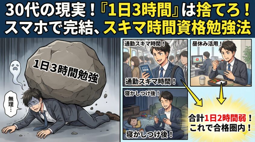 30代の現実を前提にした資格勉強法｜「1日3時間」は捨てろ