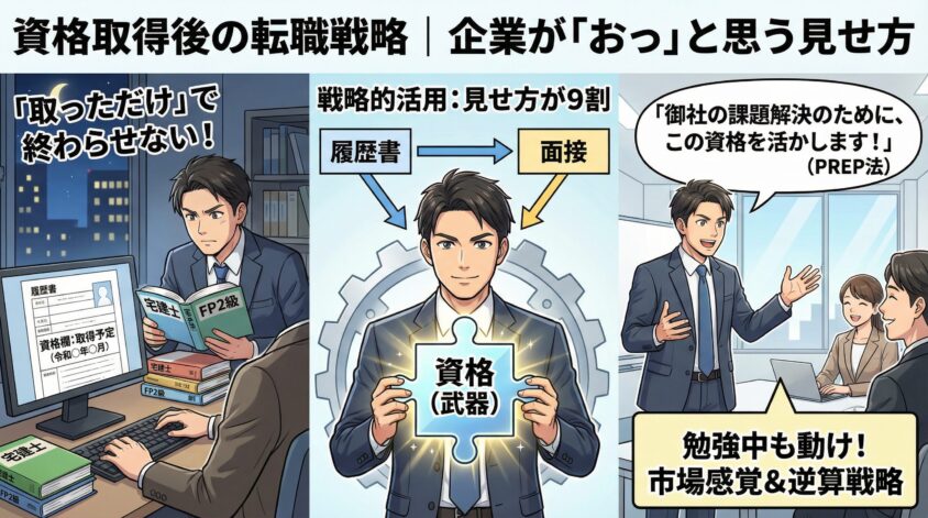 資格取得後の転職戦略｜企業が「おっ」と思う見せ方