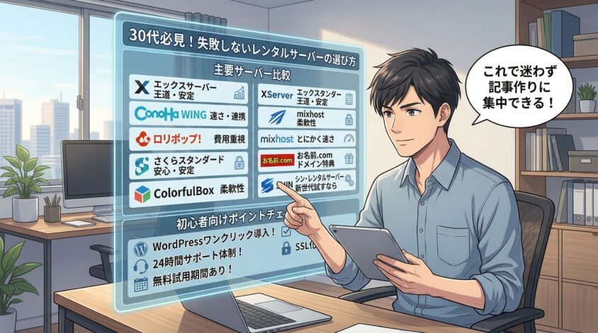 使いやすく安心感があるレンタルサーバーの選び方