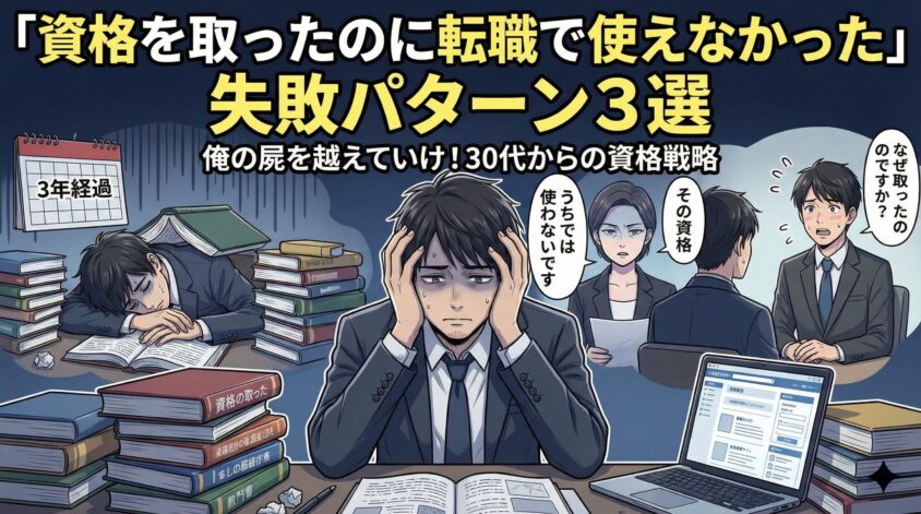 「資格を取ったのに転職で使えなかった」失敗パターン3選