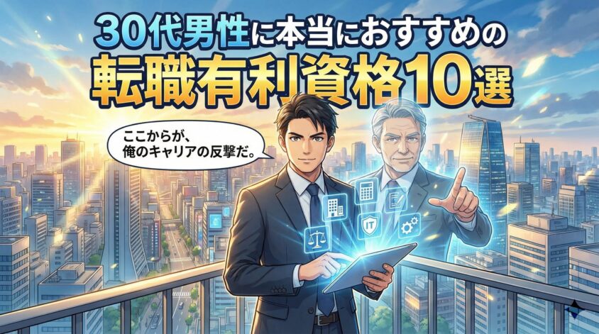 【職種・目的別】30代男性に本当におすすめの転職有利資格10選