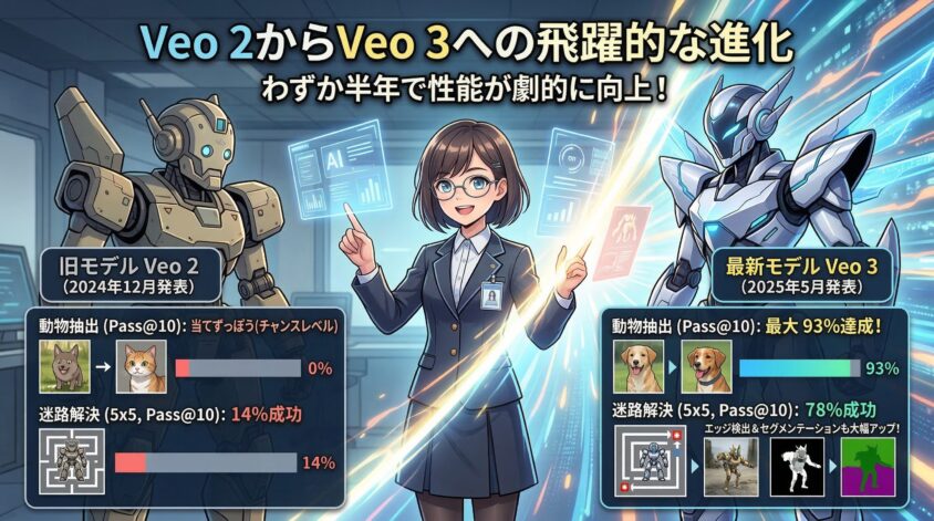 Veo 2からVeo 3への飛躍的な進化