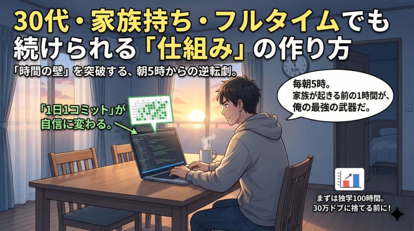 30代・家族持ち・フルタイムでも続けられる「仕組み」の作り方