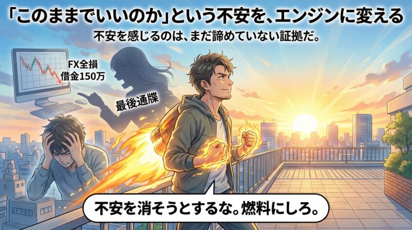 「このままでいいのか」という不安を、エンジンに変える