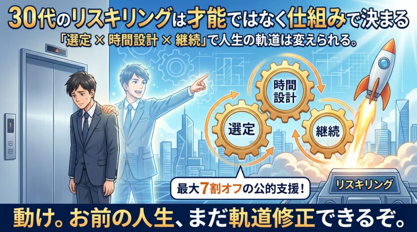 まとめ｜30代のリスキリングは才能ではなく仕組みで決まる