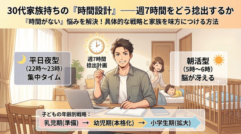 30代家族持ちの「時間設計」――週7時間をどう捻出するか