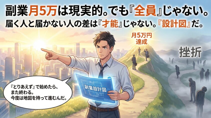 結論：30代の副業で月5万は現実的。ただし「全員」は届かない