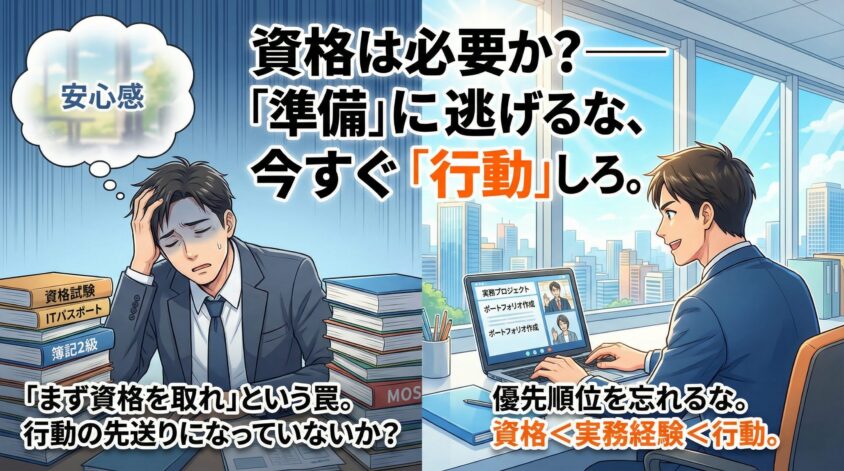 資格は必要か?——「まず資格を取れ」という罠に気をつけろ