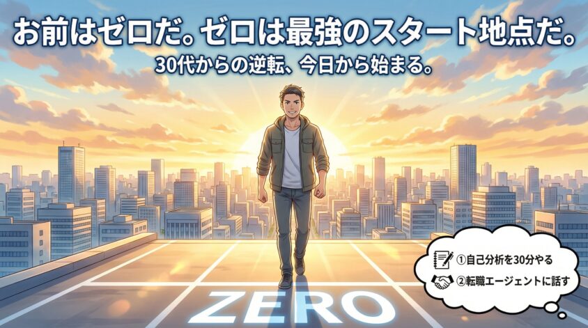 まとめ:お前はゼロだ。ゼロは最強のスタート地点だ