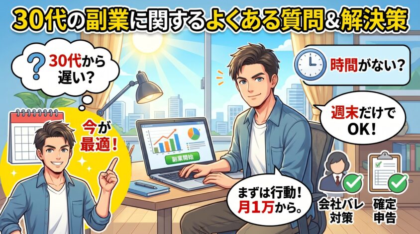 30代の副業に関するよくある質問