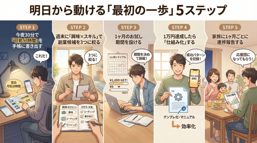 明日から動ける「最初の一歩」5ステップ