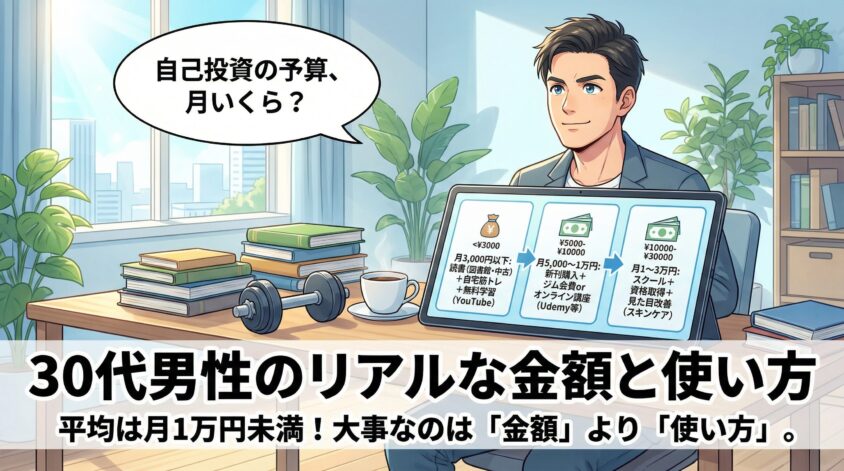 自己投資の予算は月いくら? ― 30代男性のリアルな金額と使い方