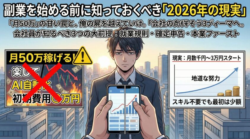 副業を始める前に知っておくべき「2026年の現実」