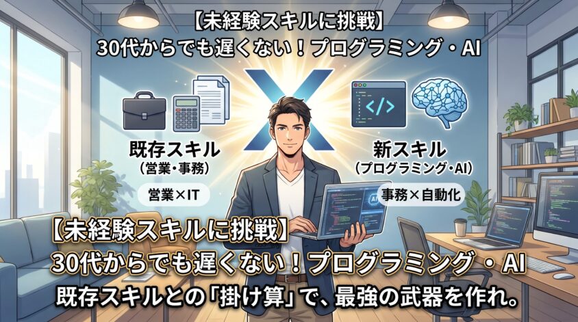 【未経験スキルに挑戦したい人へ】プログラミング・AI系スキルは本当に遅いのか