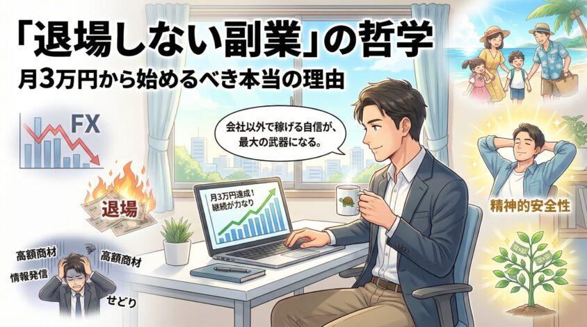 「退場しない副業」の哲学──月3万円から始めるべき本当の理由