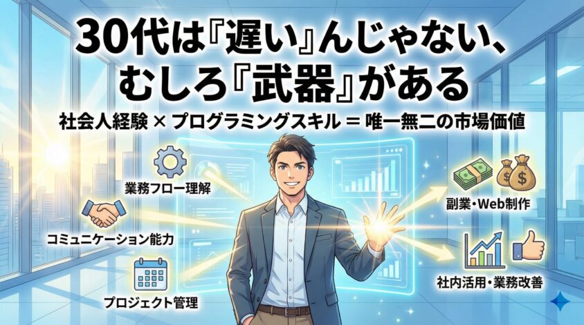 30代は「遅い」んじゃない、むしろ「武器」がある