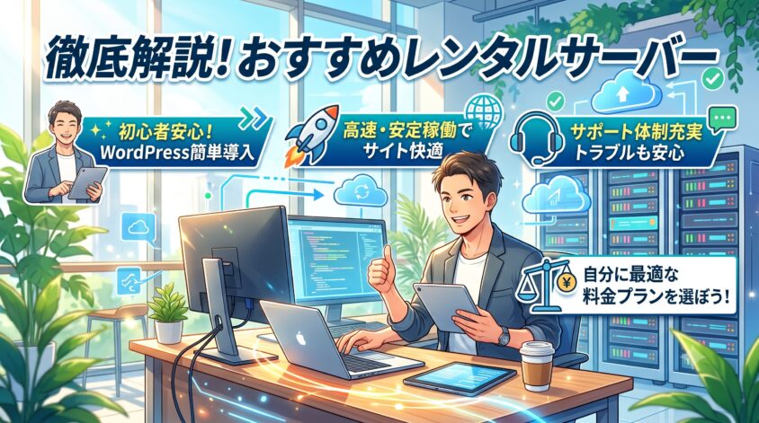 おすすめのレンタルサーバー8選を解説
